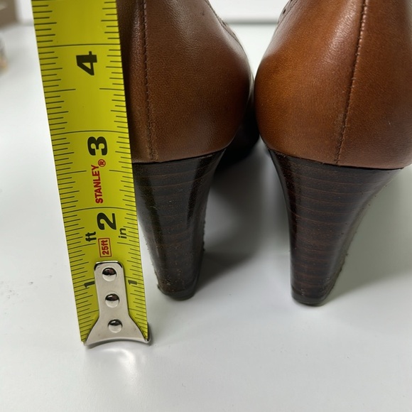 Vintage Naturalizer Women's tan leather retro heels - Picture 10 of 14